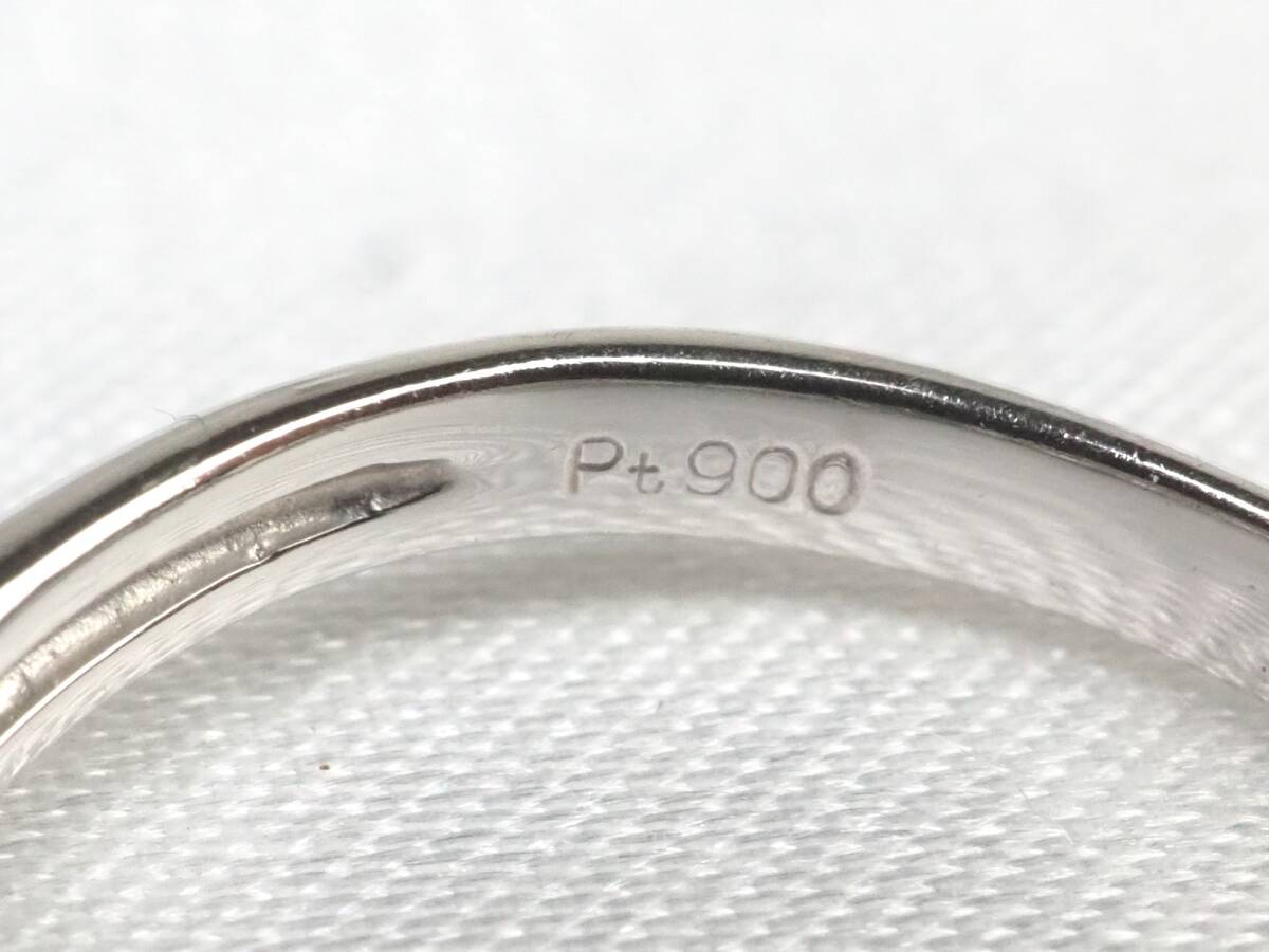 【3900E】Pt900プラチナ 天然ダイヤモンド 0.50ct/2.7g リング 指輪 #9.5_画像10