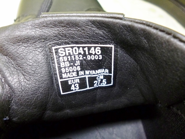m1486 STEFANO ROSSI ステファノ・ロッシ SR04146 黒 27.5 スニーカー_画像5