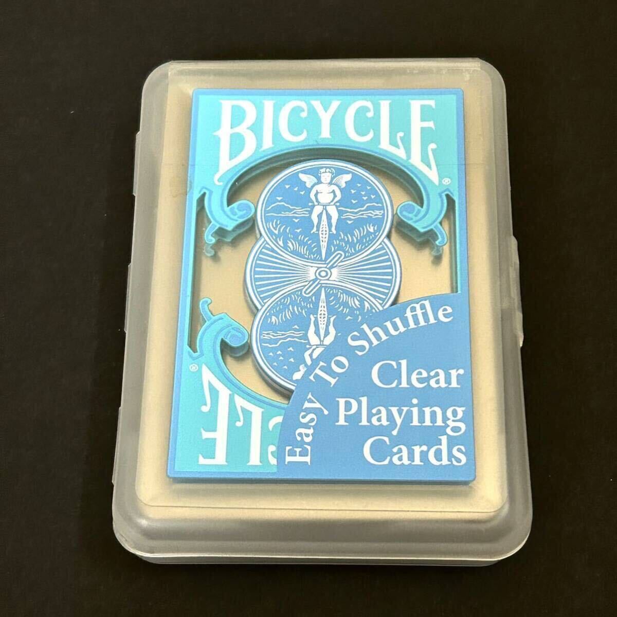 Bicycle Clear Playing Cards バイスクル クリア トランプ ブルー【絶版】の画像1
