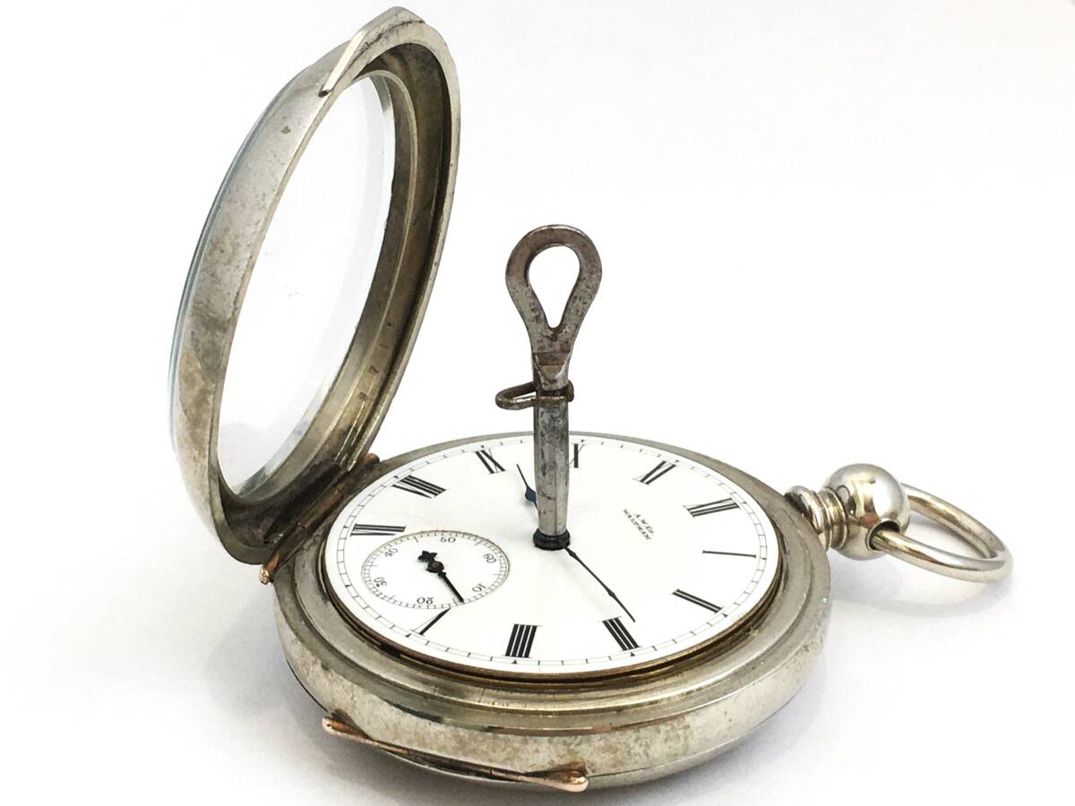 1885年製◆WALTHAM ブロードウェイ 鍵巻き 大型18S 7石 Gr,Broadway ウォルサム大型懐中時計◆_画像2