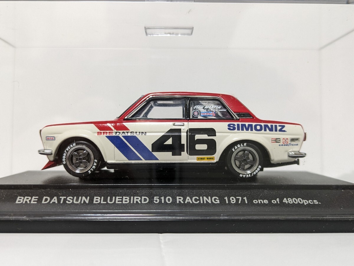 EBBRO エブロ 1/43 BRE ダットサン ブルーバード 510 レーシング 1971 SIMONIZ 未開封品の画像3