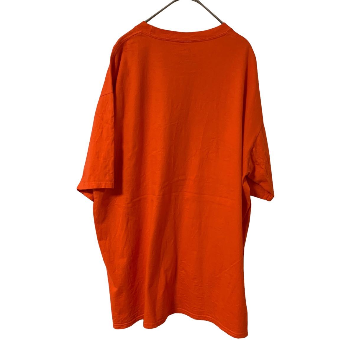 【US古着】グッドデザイン オレンジ XL 野球 Tシャツ 半袖 レギュラーヴィンテージ プリント メンズ レディース