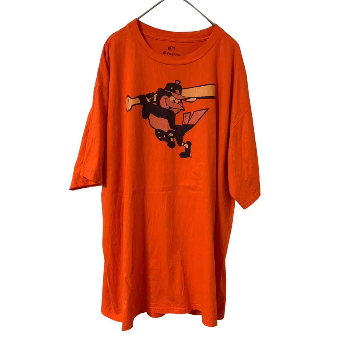【US古着】グッドデザイン オレンジ XL 野球 Tシャツ 半袖 レギュラーヴィンテージ プリント メンズ レディース