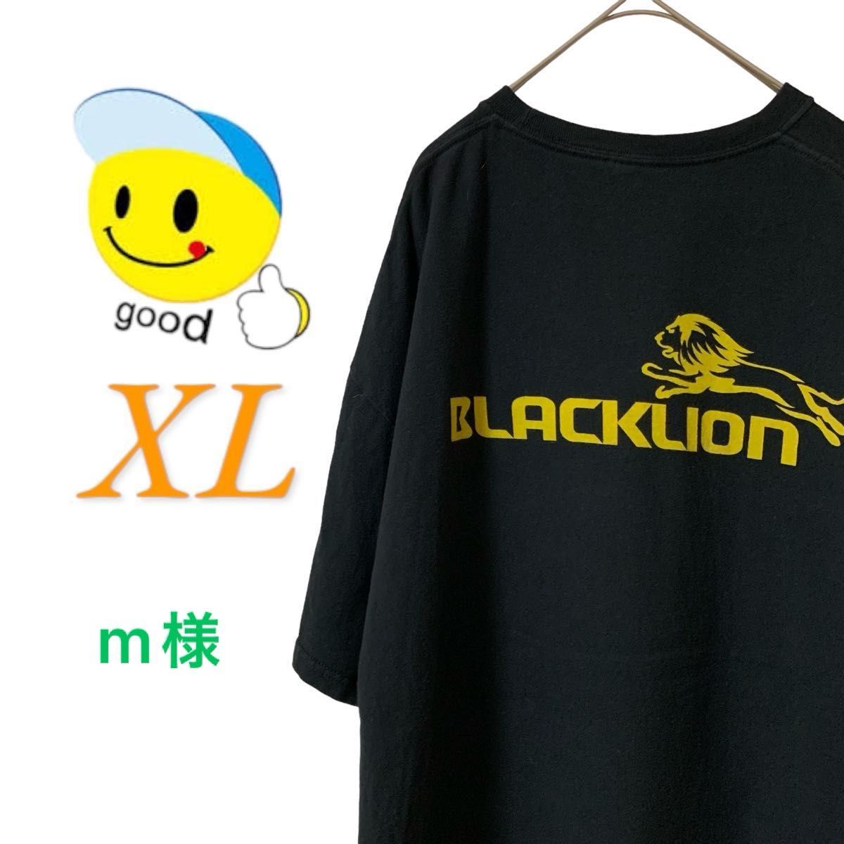 【US古着】グッドデザイン ブラック XL Tシャツ 半袖 レギュラーヴィンテージ プリント メンズ レディース