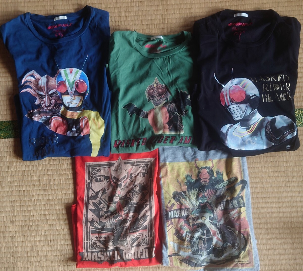 GU×仮面ライダー　コラボ TシャツLサイズ　5枚セット_画像1