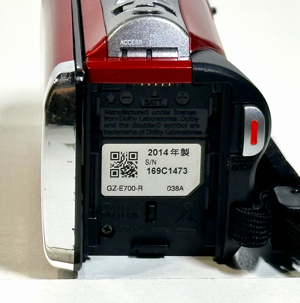 JVCケンウッド 中古デジタルビデオカメラ Everio GZ-E700-R 2014年式、ACアダプター付属_画像6