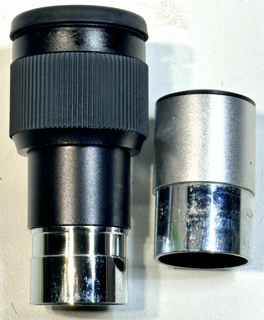 中古接眼レンズ2点 メーカ不明 1.25 -2.5mm UWA-58°、PLOSSL(プルーセル) 20mm、外装痛みあり、ジャンク扱い品_画像2