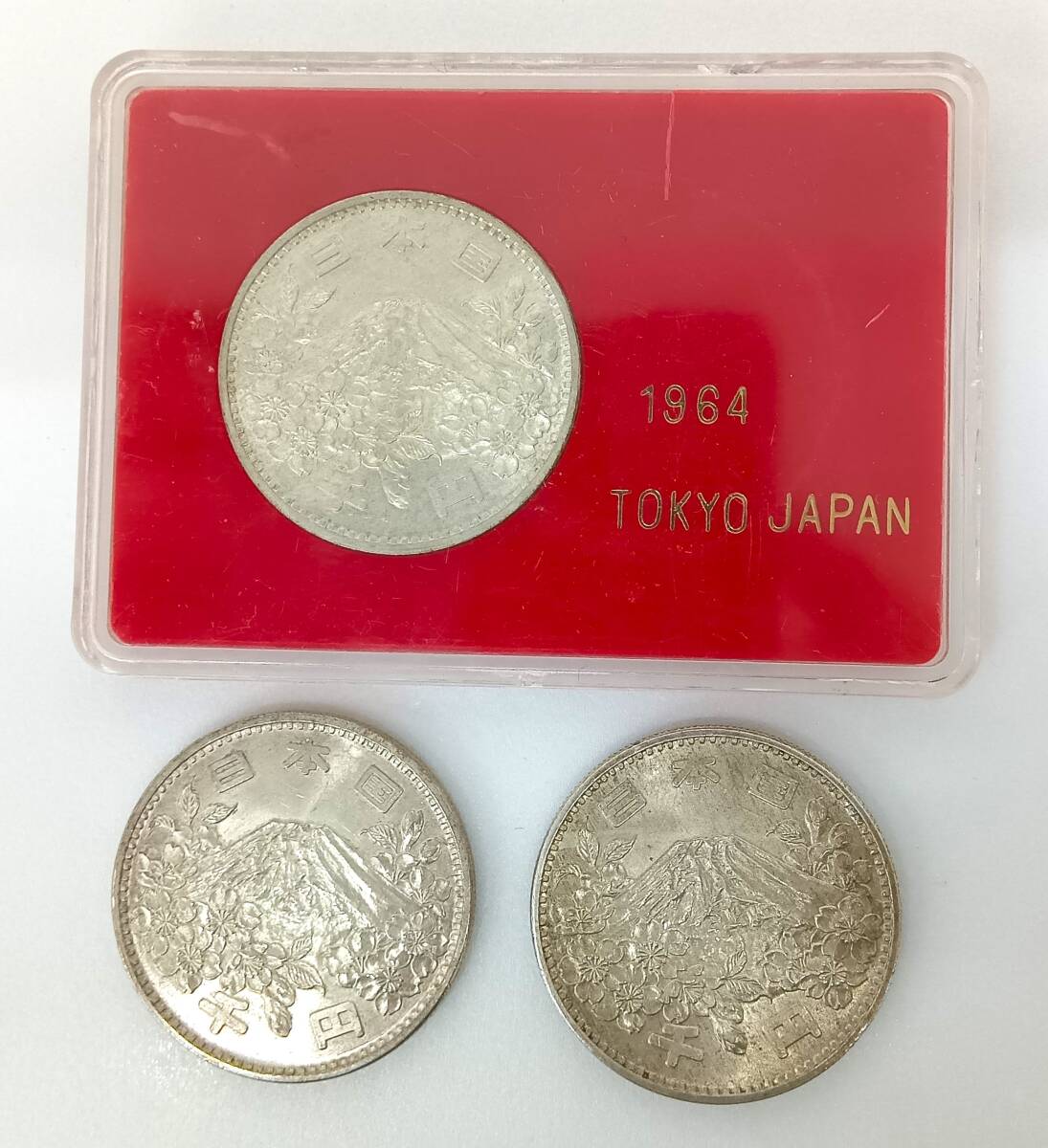 ■１０００円　オリンピック東京大会千円銀貨 3枚■LW11_画像1