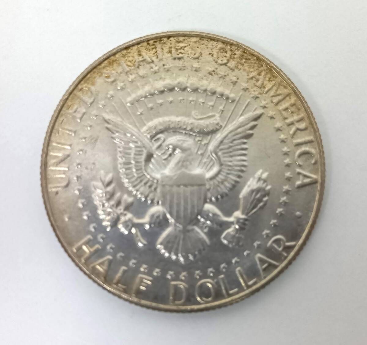 ■アメリカ銀貨　リバティコイン ハーフダラー　５０セント ケネディ　D刻印 1969年 ■aj142_画像2