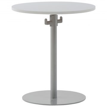 法人様限定商品 新品 リフレッシュテーブルII バッグハンガー付き W600 丸テーブル 円型 円形 テーブル RFRT2-600NA-BH_画像4