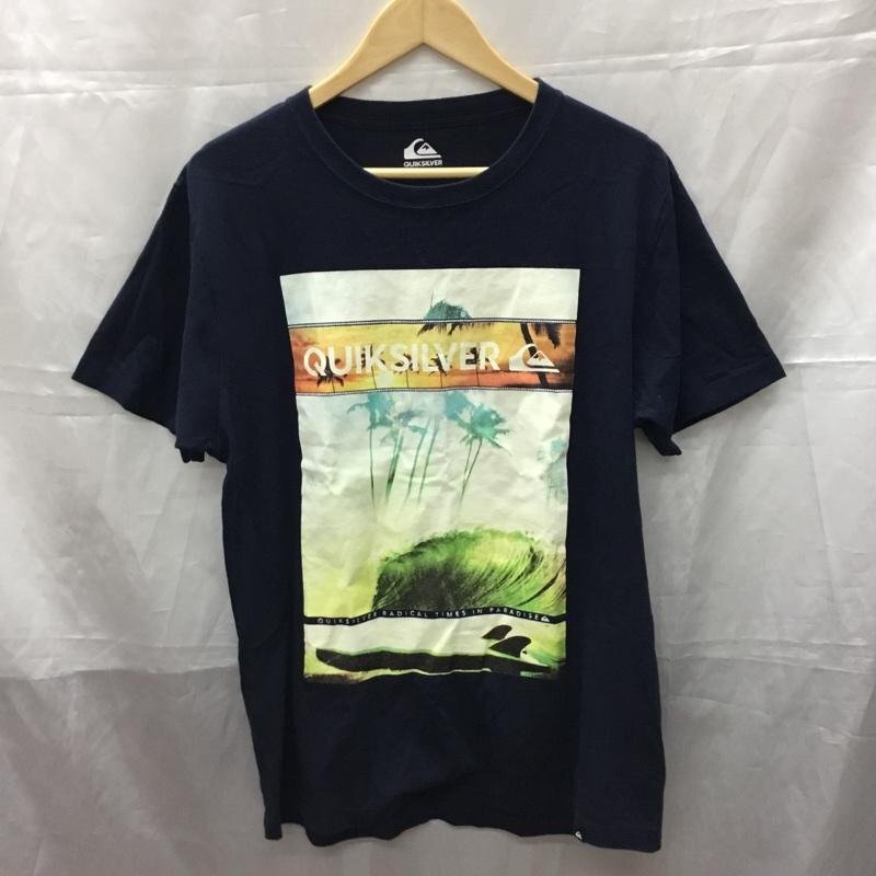 Quiksilver L クイックシルバー Tシャツ 半袖 T Shirt 紺 / ネイビー / 10110627_画像1