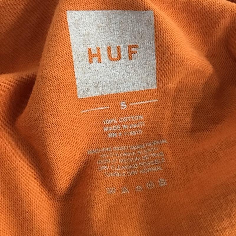 HUF S ハフ Tシャツ 半袖 半袖カットソー プリントTシャツ クルーネックカットソー T Shirt 橙 / オレンジ / 10110935_画像8