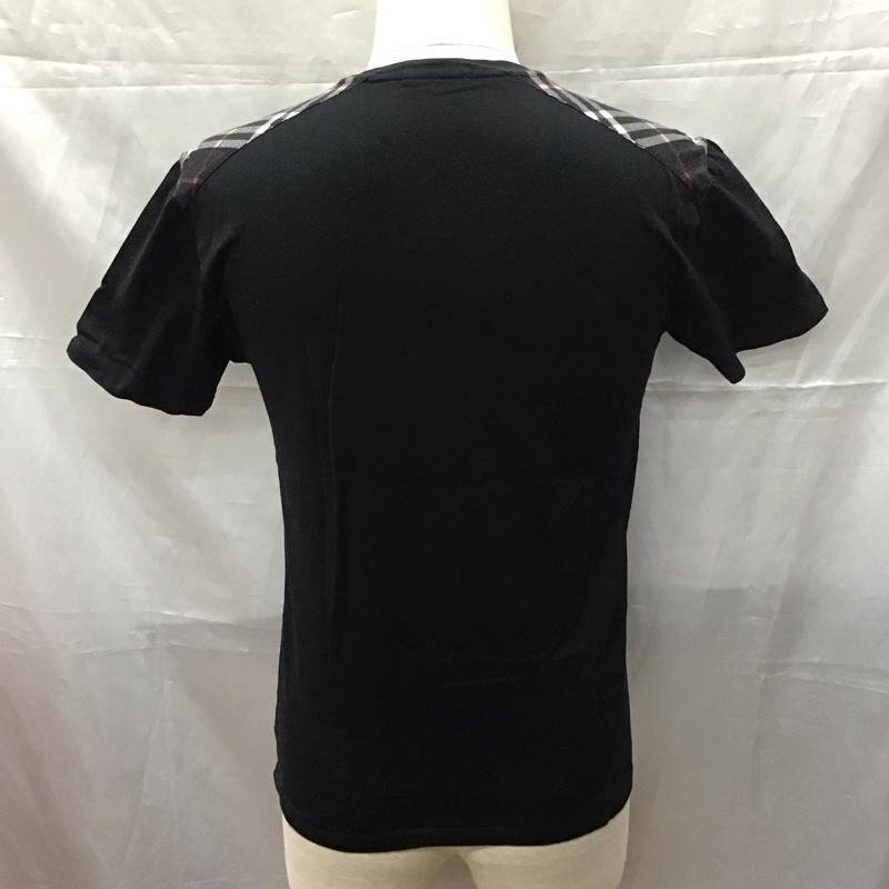 BURBERRY BLACK LABEL 2 バーバリーブラックレーベル Tシャツ 半袖 半袖カットソー プリントTシャツ Vネックカットソー 10111329_画像2
