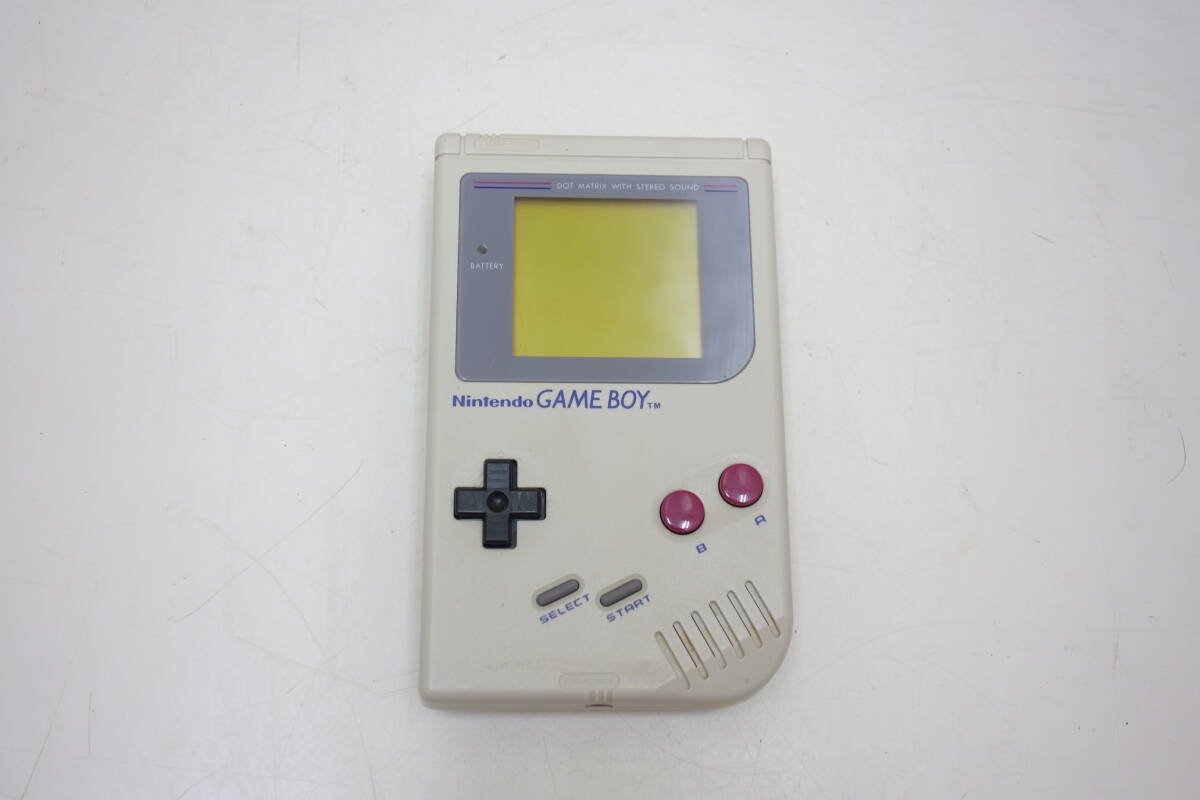 ★☆任天堂 GAME BOY DGM-01 初代ゲームボーイ HANDY GAME MACHINE 充電式アダプタ 収納ケース付 ジャンク☆★の画像3