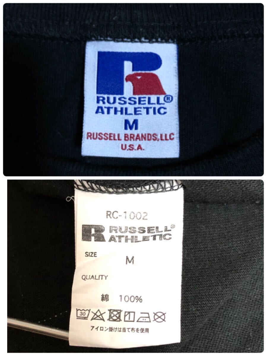 RUSSELL ATHLETIC ロゴ刺繍　コットンTシャツ M メンズ