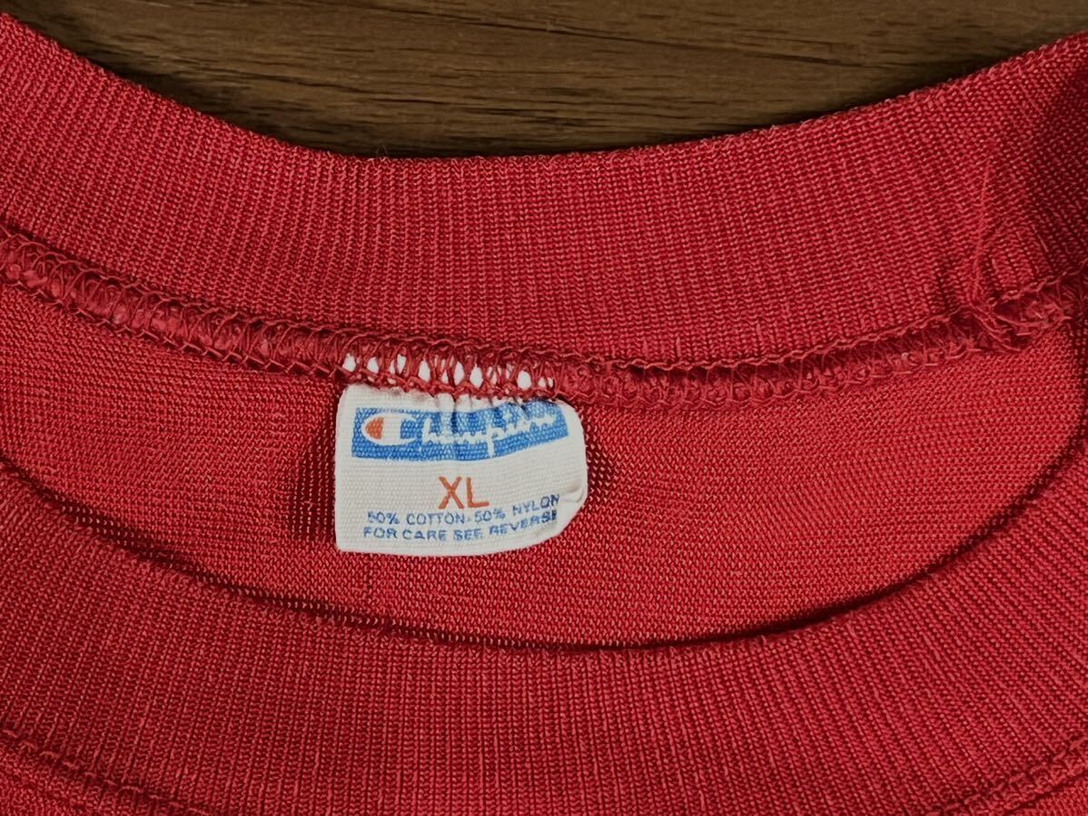 スペシャル70s Champion バータグ中期フットボールTシャツXL 3段ステンシル USA製 ビンテージ 検タタキタグランタグ単色リバース60s80s90s_画像5