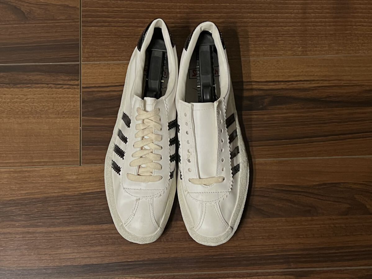 珍品70s LASCO 4本ラインレザースニーカーデッドストック9.5 日本製 国産ビンテージ 検adidasスーパースターusaストアブランド60s80s90s_画像2