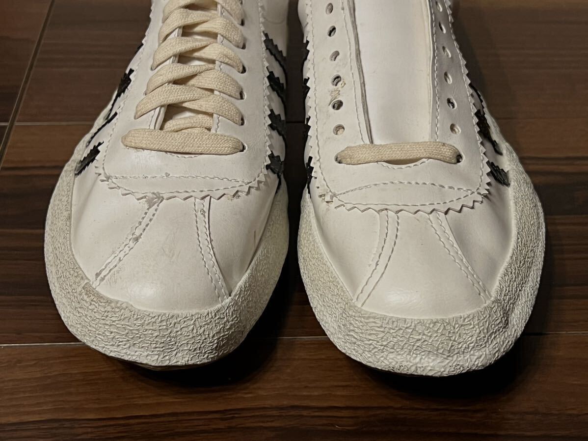  rare article 70s LASCO 4ps.@ line leather sneakers dead stock 9.5 made in Japan domestic production Vintage inspection adidas super Star usa store brand 60s80s90s