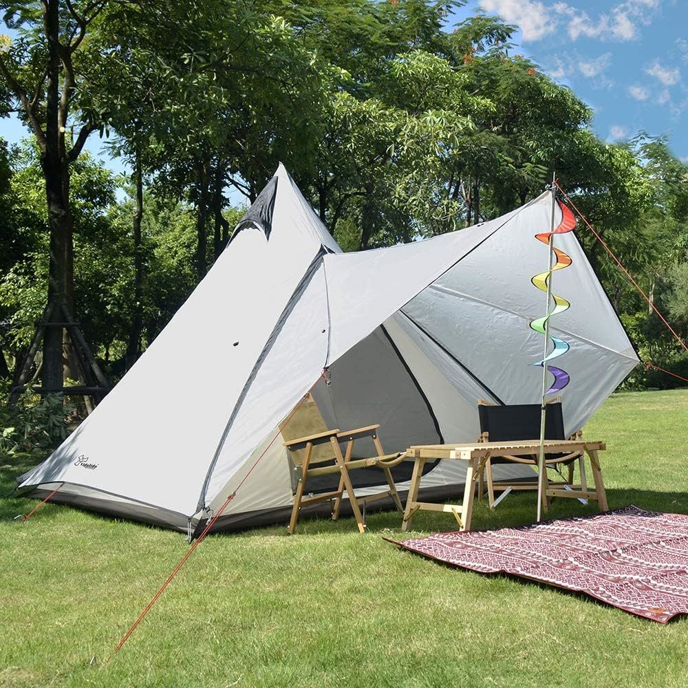 キャンプテント テント 4人用 換気窓あり 虫対策_画像4