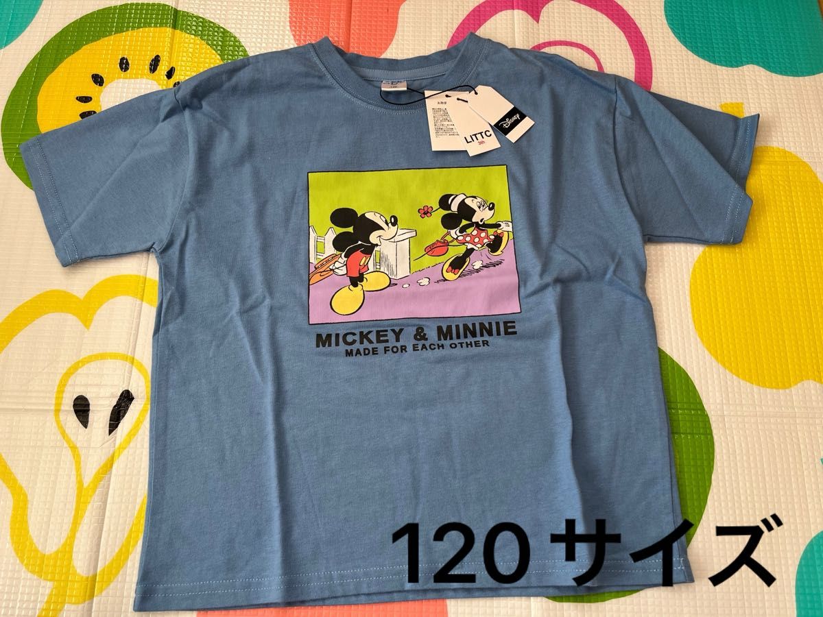 しまむら　リトシー　ディズニー　ミッキー ミニー　Tシャツ　120サイズ