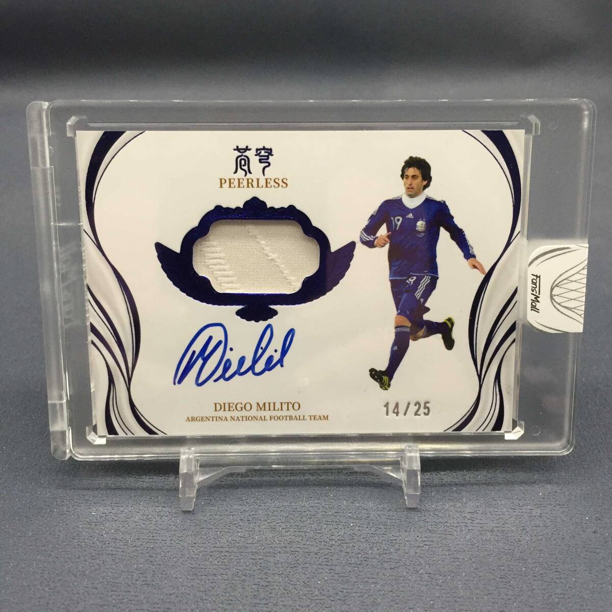 ディエゴ・ミリート Diego Milito 2022 FANSMALL ARGENTINA on card AUTO 直筆サインカード 25枚限定-022の画像1