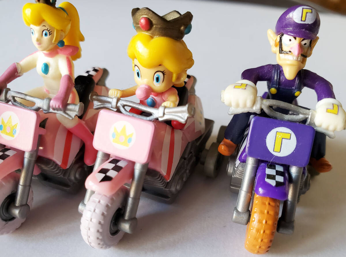  Mario Cart мотоцикл. игрушка Choro Q 10 шт. комплект дополнение super Mario 