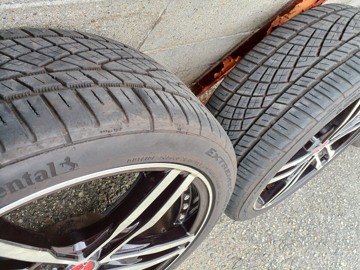 タイヤ&ホイール 中古4本セット KUMHO 275/35 ZR19 EXTREME ホイール シャレン 245/40 19ZR 19×9j 45 19×8j 38 _画像4