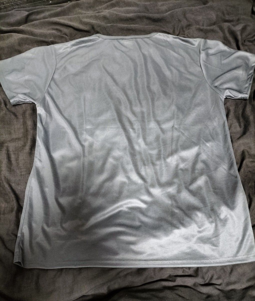 新品未使用品 SPORT 冷感インナー 接触冷感 メンズ クール  Tシャツ半袖 ストレッチ 吸汗速乾 無地 通気性 軽量 グレー