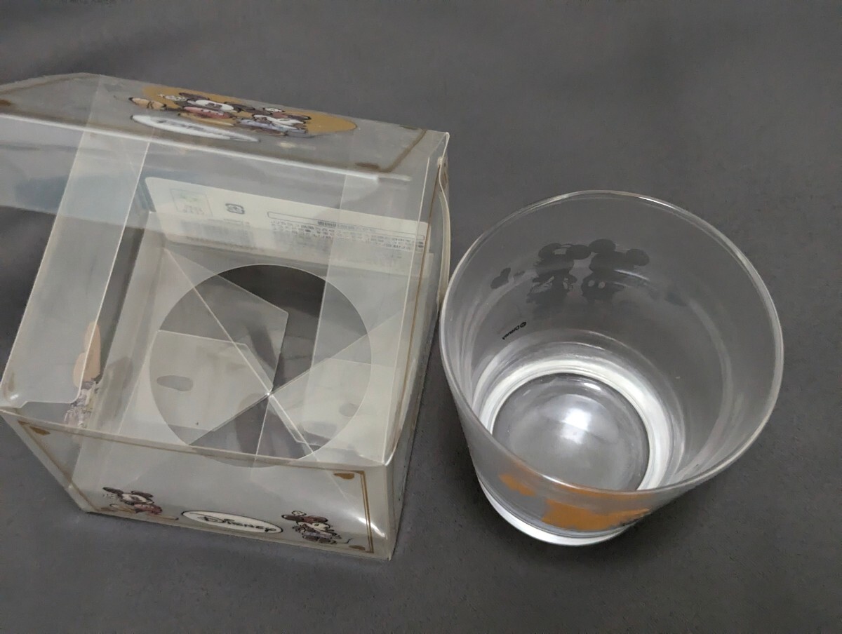 ■送料無料 ディズニー ミッキーマウス disney ガラス製 グラス 元ケースあり ロックグラス　1個　未開封でしたが撮影のため開封しました_画像9