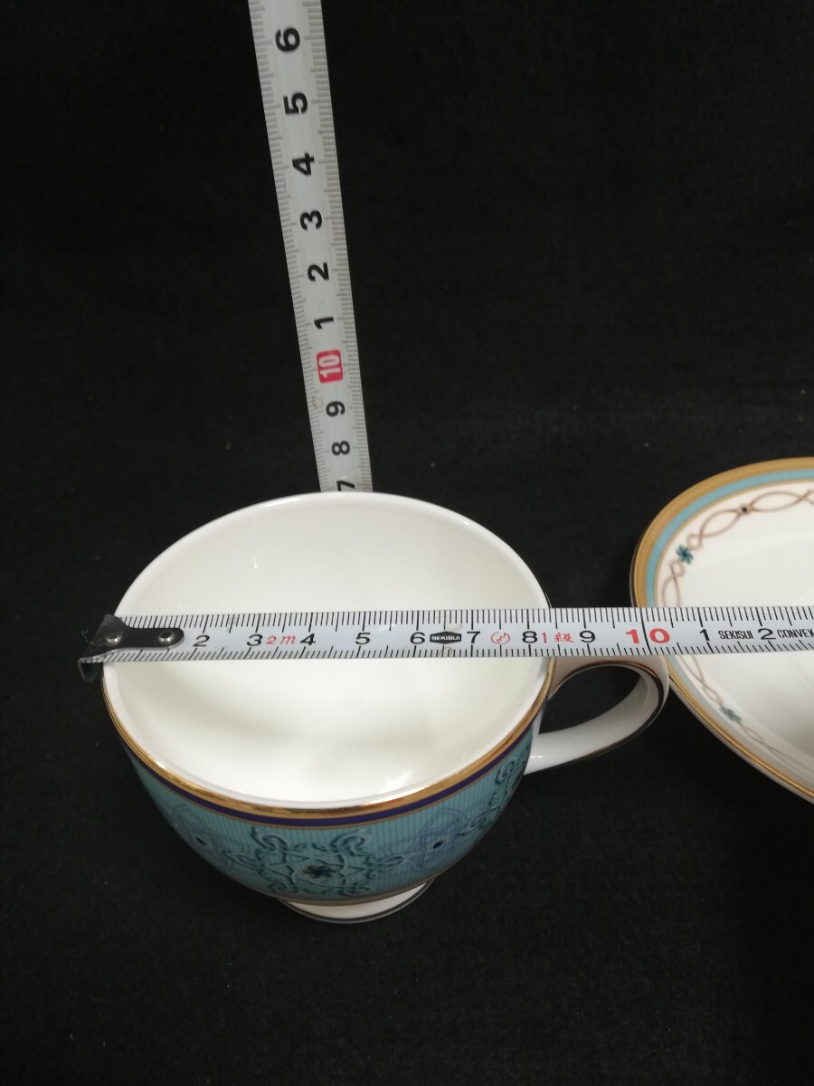 CS5112.[ не использовался ] Wedgwood бирюзовый драгоценности cup & блюдце 1 покупатель чайная чашка европейская посуда WEDGWOOD TURQUOISE JEWEL/60