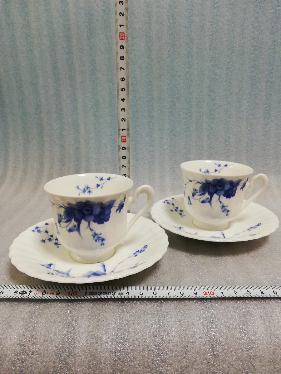 CS5177.Noritake ノリタケ　スタジオコレクション カップ ソーサー ティーカップ コーヒーカップ 花柄 洋食器 2客/60_画像1