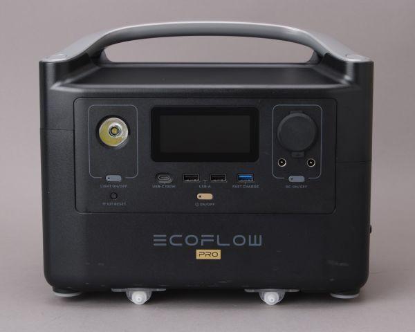 美品 EcoFlow ポータブル電源 RIVER-PRO 720Wh 発電機 家庭用蓄電池 防災グッズ アウトドア エコフロー ＃100※102/c.e_画像2