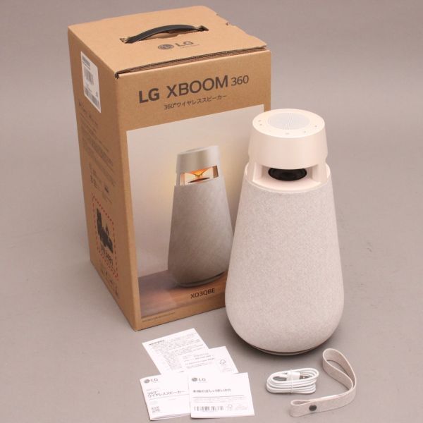 未使用 展示品 LG XBOOM 360 XO3QBE 360°ワイヤレススピーカー ワイヤレス Bluetooth スピーカー USB 充電式 おしゃれ #100〇004/a.d/a.b_画像1