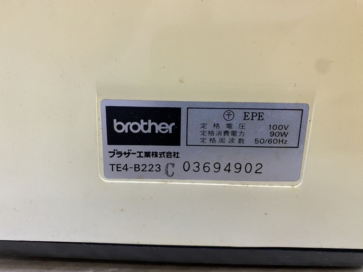 brother ブラザー Home Lock ロックミシン TE4-B223 ブラザーミシンコントローラ付_画像7