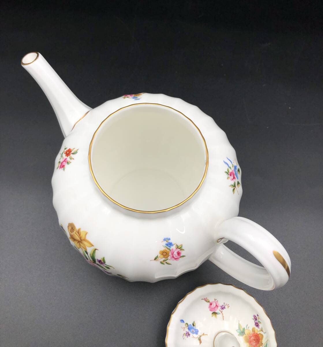 7703810-2【ROYAL WORCESTER】BONE CHINA/ROANOKE/ロイヤルウースター/ボーンチャイナ/ロアノーク/ティーポットの画像7