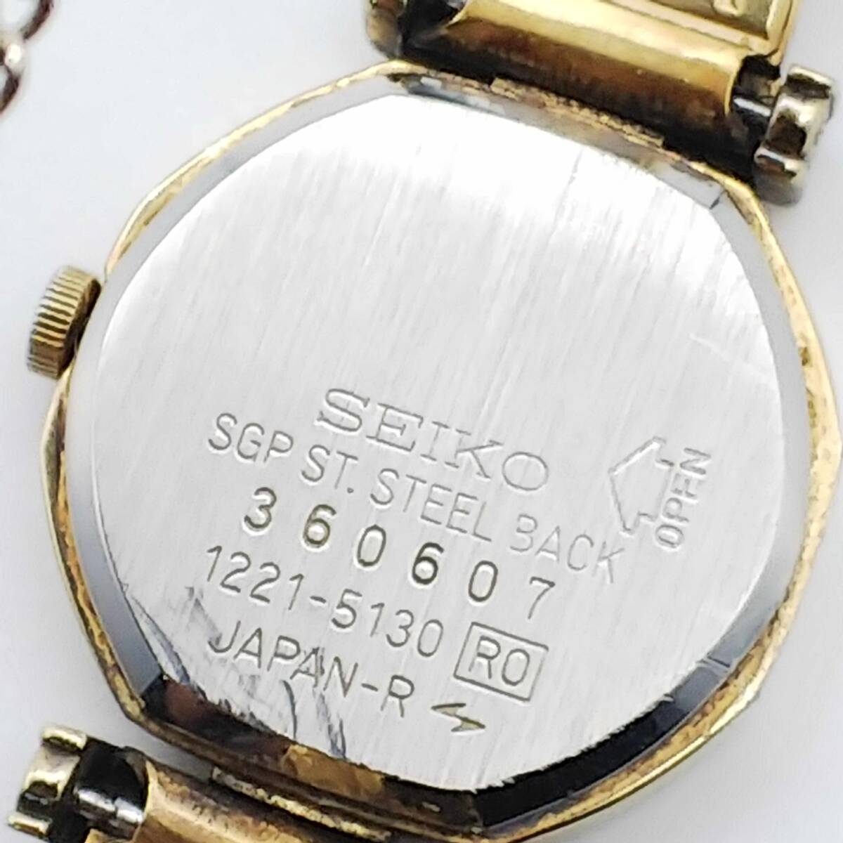 送料無料【動作品】★セイコー★SEIKO★ビンテージ★1221-5130★レディース/腕時計/アナログ/クォーツ_画像10