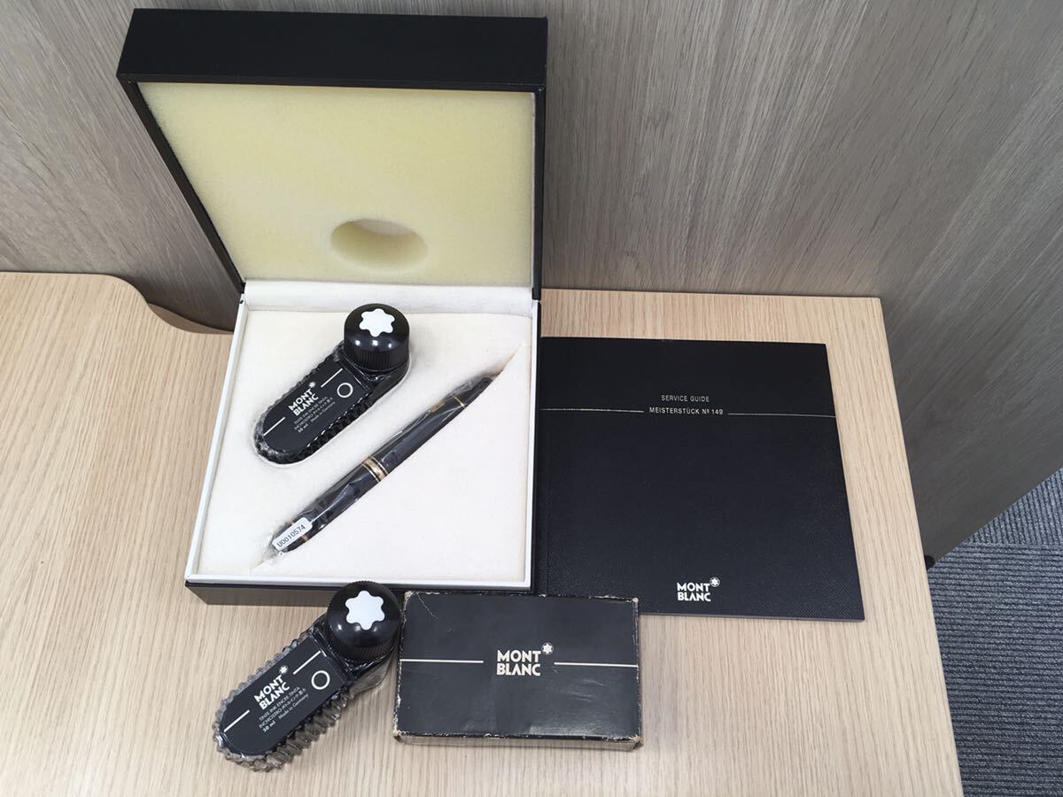 [ unused ]MONTBLANC Montblanc Meister shute.kNo.149 fountain pen 4810 pen .18K 750 K18* unused preliminary bottle ink attaching 