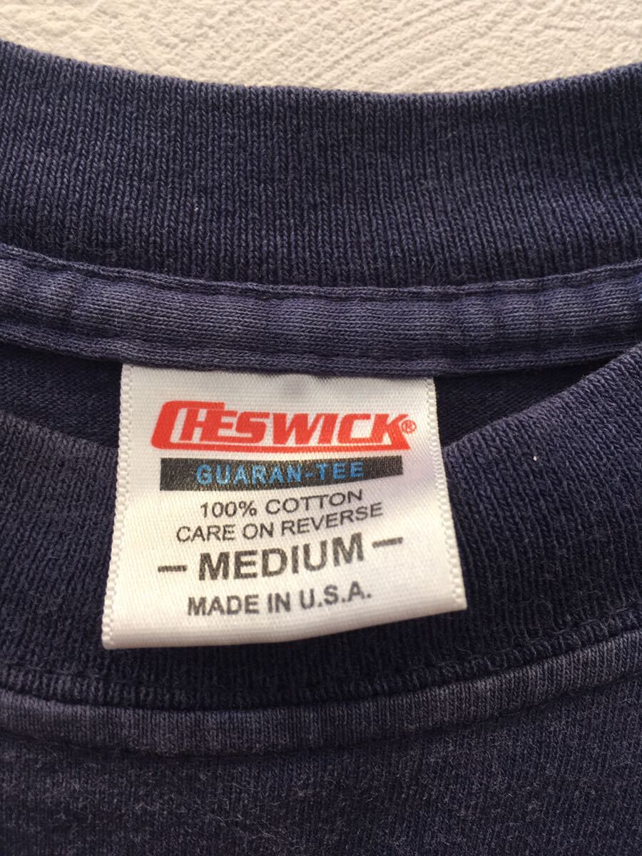 Cheswick チェスウィック USA製　Skunk Works スカンクワークス半袖　Tシャツ Mサイズ紺色・シュガーケン・ネイビーTシャツ・古着 半袖_画像6