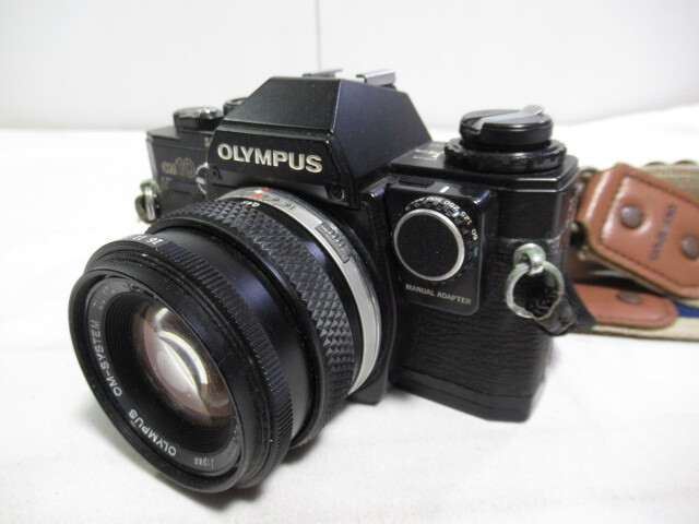 ■昭和レトロ/当時物■未確認現状売　OLYMPUS/オリンパス　OM10　OM-SYSTEM ZUIKO 1*1.8_画像1