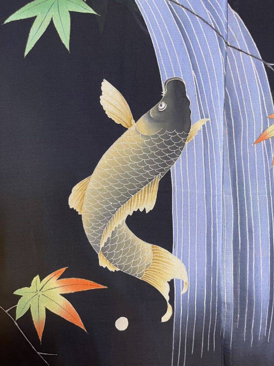  перо тканый обыкновенный карп обыкновенный карп. ... клен единственный в своем роде перо тканый античный кимоно obi шелк натуральный шелк античный редкость переделка obi retro 