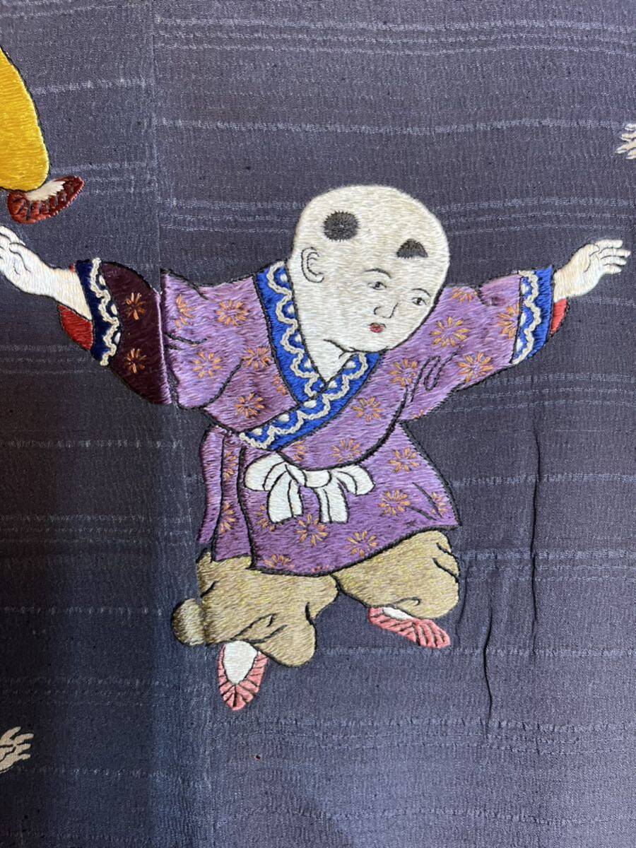  вышивка Tang . кимоно цветок античный кимоно obi шелк натуральный шелк античный редкость переделка obi retro 