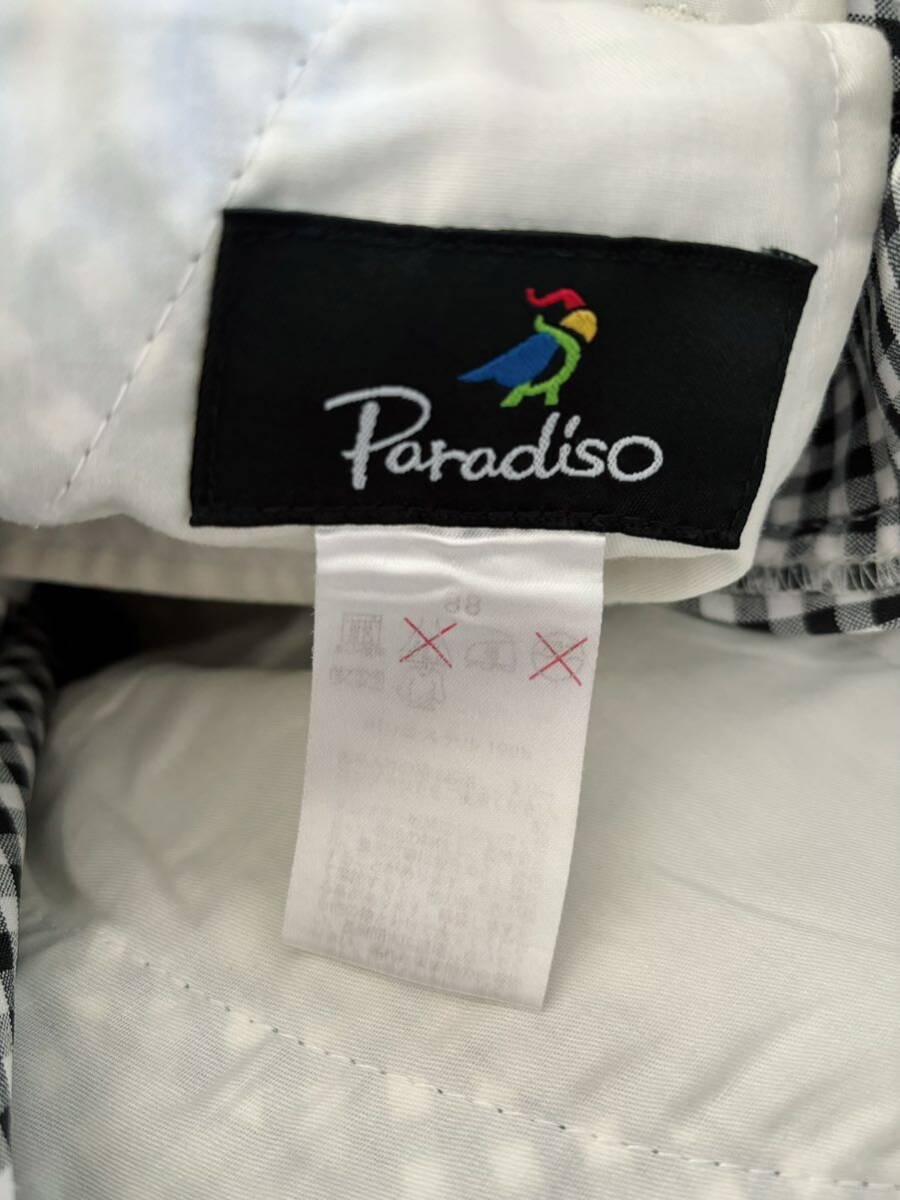 PARADISO パラディーゾ　パンツ　メンズ88 チェックパンツ　ゴルフパンツ_画像6