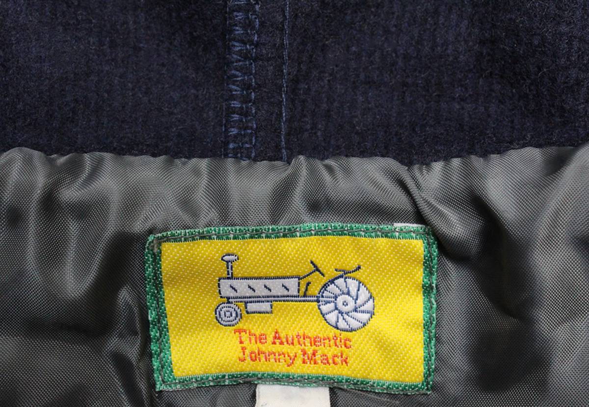 UA52ジョニーマックLフロントジップ フード ウール ジャケット オーストラリア製JOHNNY MAC TRACTOR WEAR色紺_画像7
