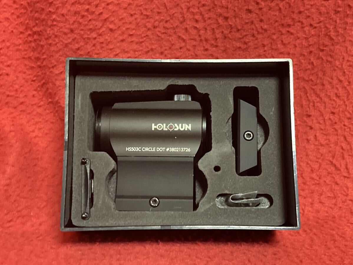 実物 holosun hs503c ドットサイト t1 ホロサン_画像2