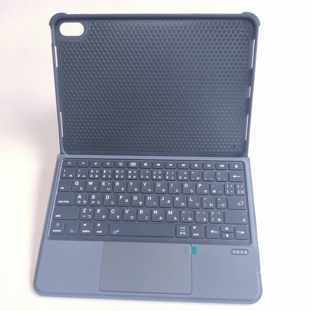 「一円スタート」Omikamo ワイヤレスキーボード キーボードケース For iPad 10 10.9” ブラックグレー T-5508「1円」AKI01_2604の画像2