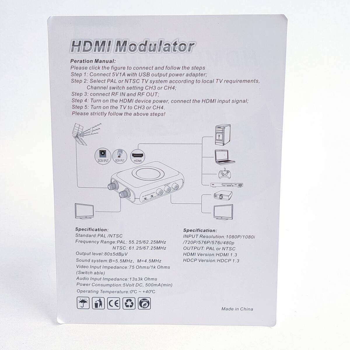 「一円スタート」HDMI Modulator Full HD 1080 HDM66「1円」AKI01_2707_画像4