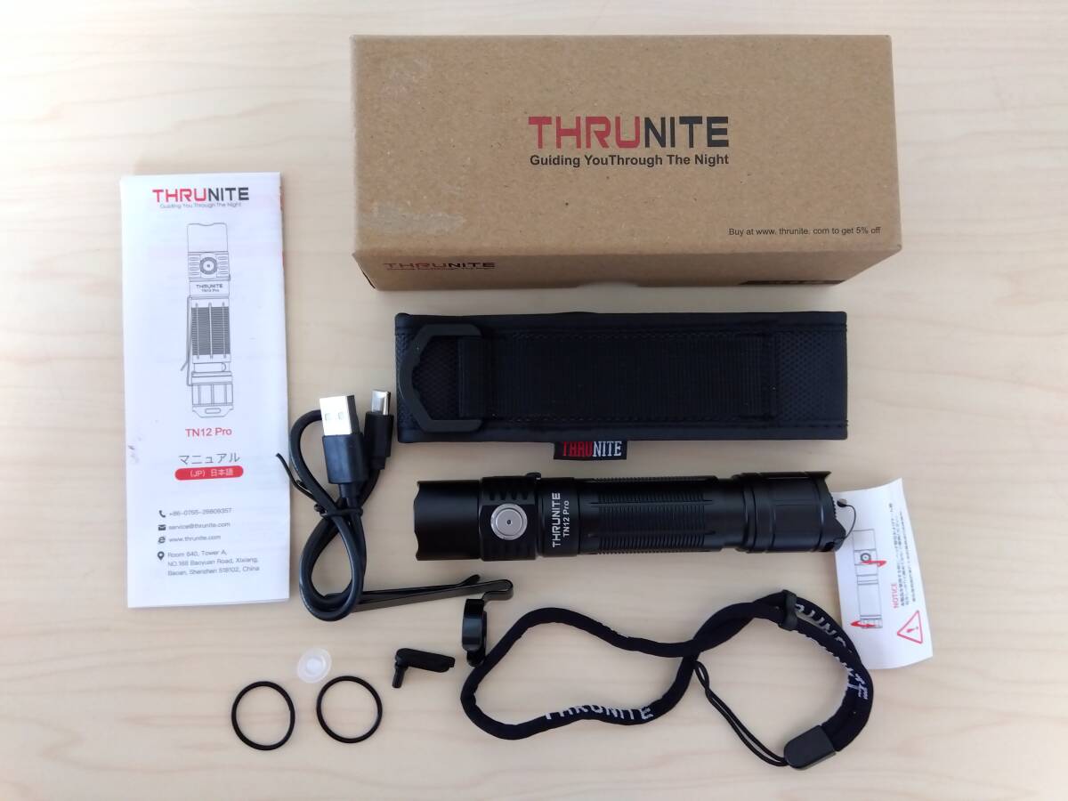 【一円スタート】ThruNite TN12 PRO 懐中電灯 LEDハンディライト「1円」 HOS01_0972_画像1