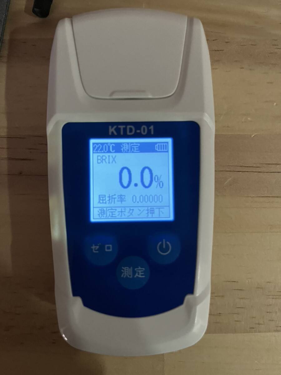 [ один иен старт ]KTD-01 измеритель содержания сахара цифровой фрукты [ японский язык specification ].. итого измерительный прибор температура автоматика корректировка Brix0-55% измерение точность ±0.1%[1 иен ]URA01_3171
