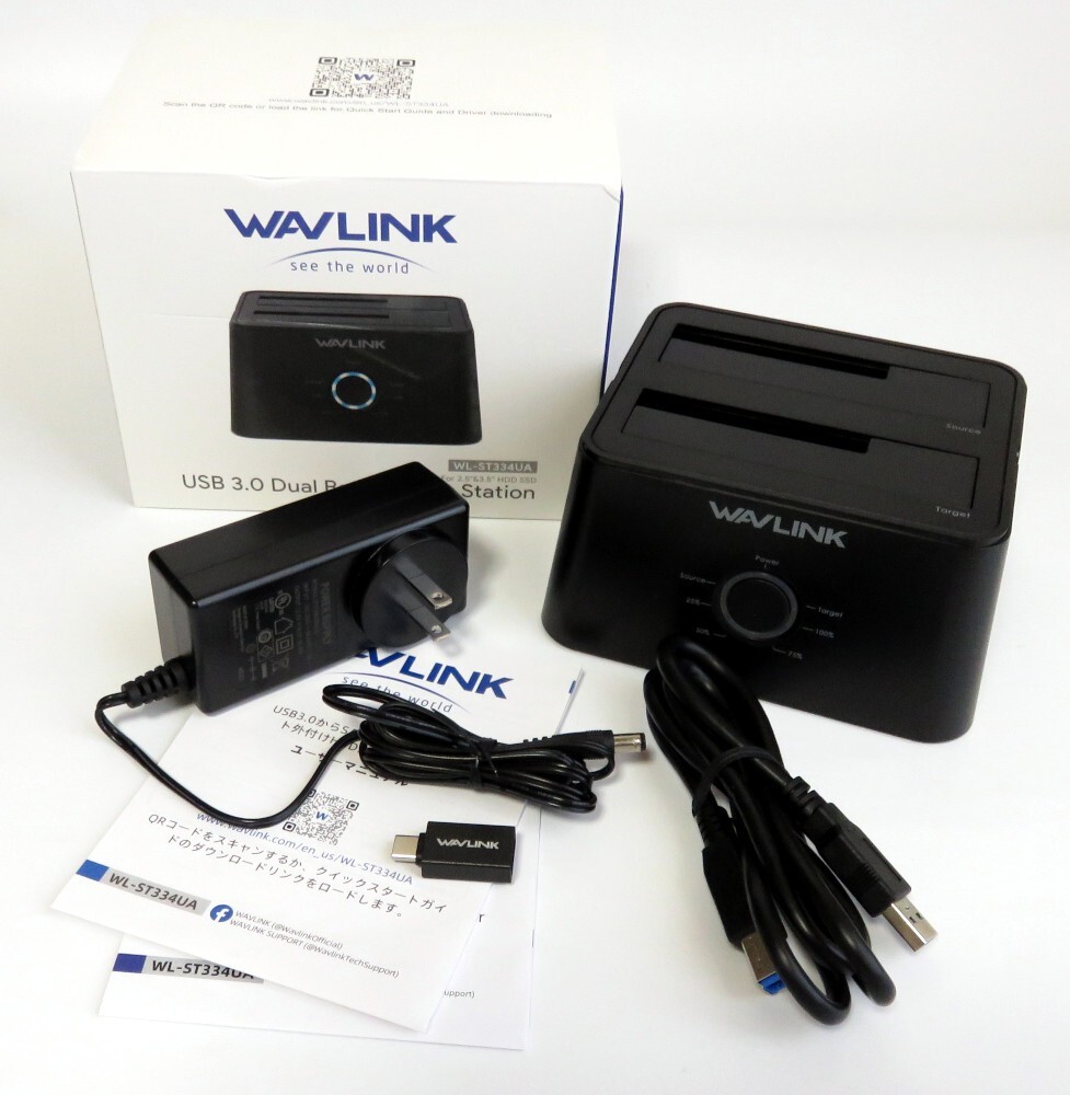 【1円スタート】WAVLINK USB 3.0 外付けハードドライブ ドッキングステーション HDDスタンド 1円 TER01_1512_画像1