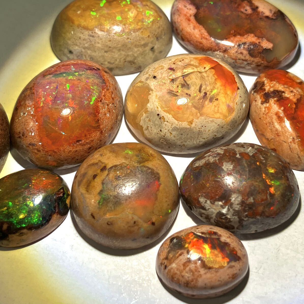 . цвет эффект!!* натуральный can tera опал 10 пункт . суммировать 75ct*m разрозненный камни не в изделии драгоценнный камень ювелирные изделия jewelry opal cantera